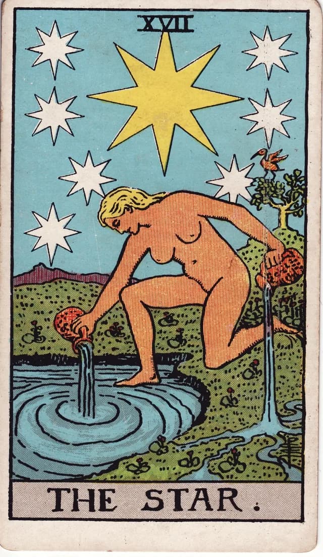 The Star tarot card by Pamela Colman Smith